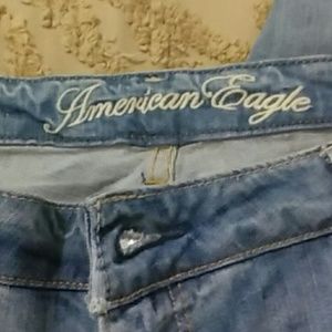 American Eagle Ankle Zipper Stretch Jeans